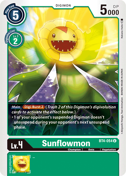 Sunflowmon : GREAT LEGEND - BT4-054 - Lockett Labs UK