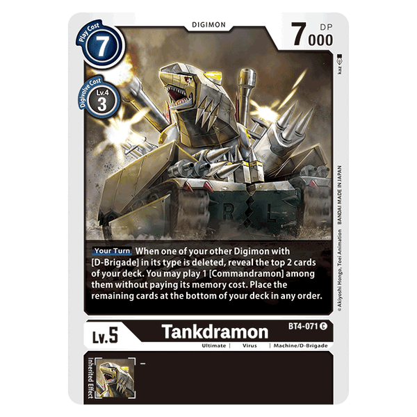 Tankdramon : GREAT LEGEND - BT4-071
