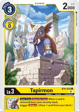 Tapirmon : DOUBLE DIAMOND -BT6-032 - Lockett Labs UK