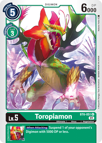 Toropiamon :  DOUBLE DIAMOND - BT6-051 - Lockett Labs UK
