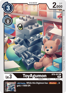 ToyAgumon : DOUBLE DIAMOND - BT6-057 — Digimon Single Card | Lockett Labs UK