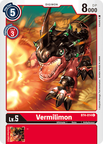 Vermilimon : GREAT LEGEND -  BT4-014 - Lockett Labs UK