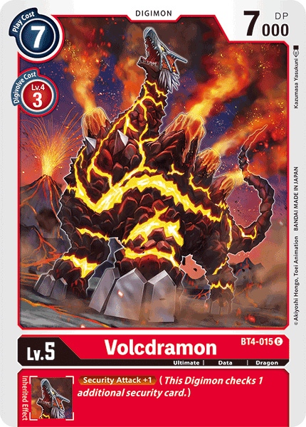 Volcdramon : GREAT LEGEND - BT4-015 - Lockett Labs UK