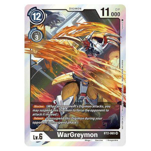 WarGreymon : CLASSIC COLLECTION (Box Topper) (Alternate art) (SR) - BT2-065