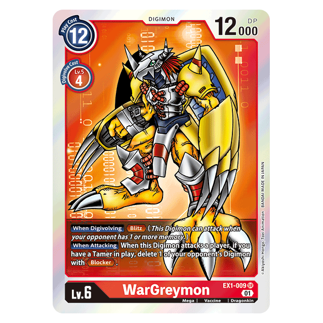 WarGreymon : CLASSIC COLLECTION (SR) - EX1-009