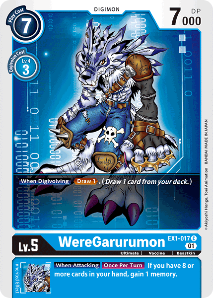 WereGarurumon : CLASSIC COLLECTION - EX1-017 - Lockett Labs UK