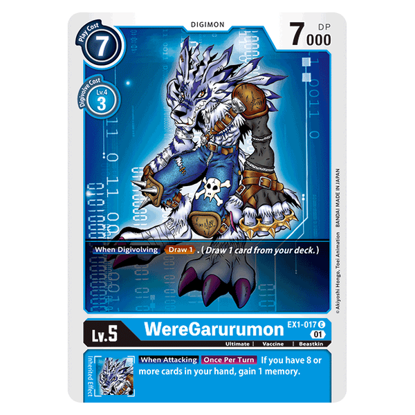 WereGarurumon : CLASSIC COLLECTION - EX1-017
