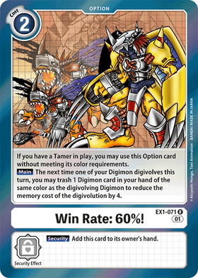 Win Rate: 60%! : CLASSIC COLLECTION (R) - EX1-071 - Lockett Labs UK