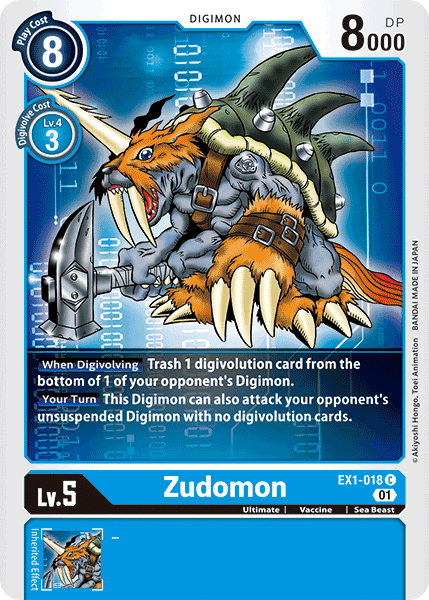 Zudomon : CLASSIC COLLECTION - EX1-018 - Lockett Labs UK