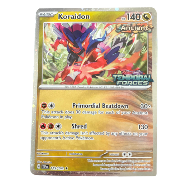 Koraidon : TEMPORAL FORCES STAMPED PROMO (Holo) (Sealed) - 119/162