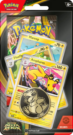Delta Reign Ampharos premium checklane blister