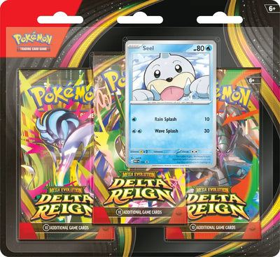 Delta Reign three pack blister with a Seel promo card