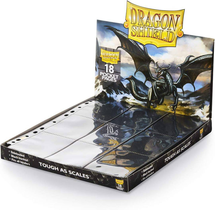 Dragon Shield : 18-Pocket Binder Page Sideloading - Clear