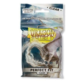 Dragon Shield : Standard Perfect Fit Sleeves – Clear/Clear (100ct)