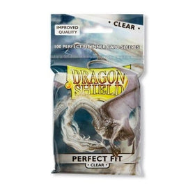 Dragon Shield : Standard Perfect Fit Sleeves – Clear/Clear (100ct)