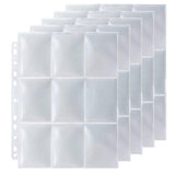 Econostore 9 Pocket Transparent Pages - 10 Pages