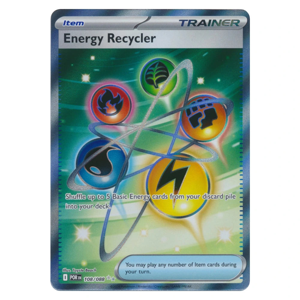 Energy Recycler 108/088 Perfect Order holo Pokémon card, scanned front
