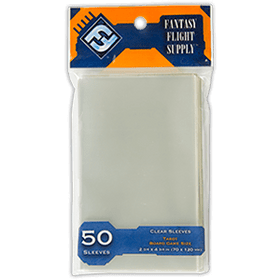 Fantasy Flight Games : Clear Tarot Sized Card Sleeves 70x120mm - (50ct)