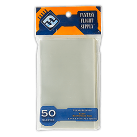 Fantasy Flight Games : Clear Tarot Sized Card Sleeves 70x120mm - (50ct)