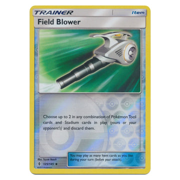 Field Blower 125/145 Guardians Rising reverse holo Pokémon card, scanned front
