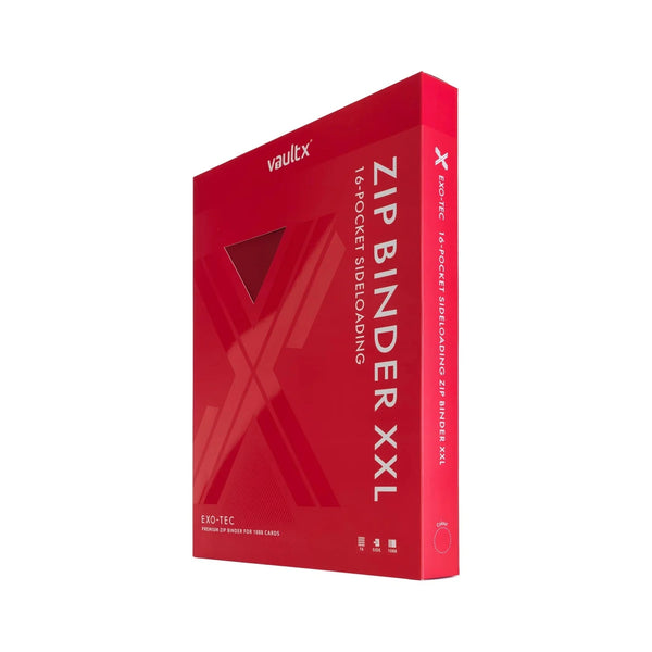 Vault X : 16-Pocket Exo-Tec Zip Binder XXL (1088 Cards) - Fire Red