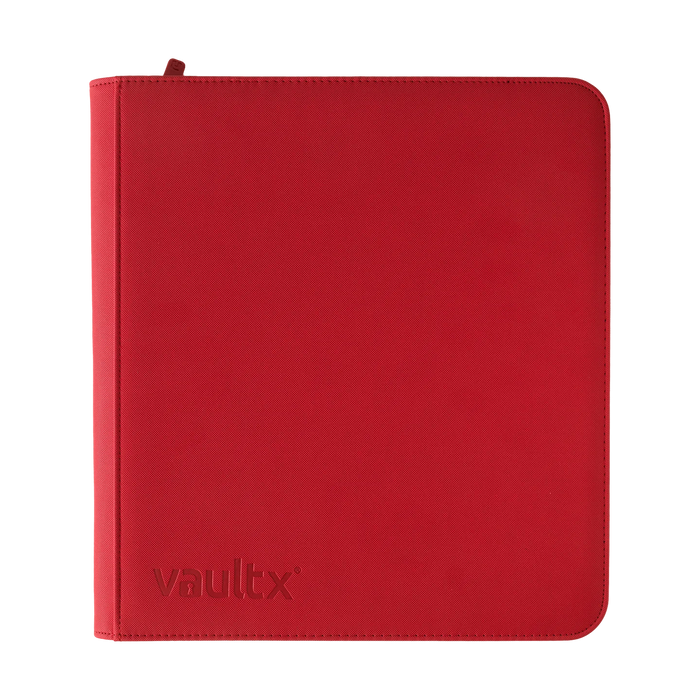 Vault X : 12-Pocket Exo-Tec Zip Binder - Fire Red