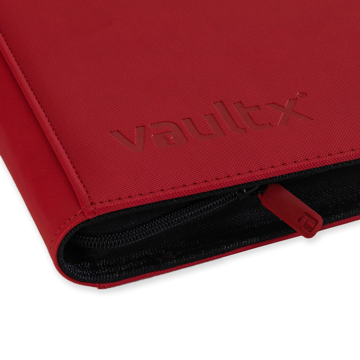 Vault X : 12-Pocket Exo-Tec Zip Binder XL (624 Cards) - Fire Red - Lockett Labs UK