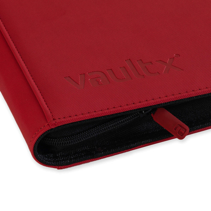 Vault X : 12-Pocket Exo-Tec Zip Binder XL (624 Cards) - Fire Red