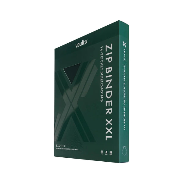Vault X : 16-Pocket Exo-Tec Zip Binder XXL (1088 Cards) - Forest Green