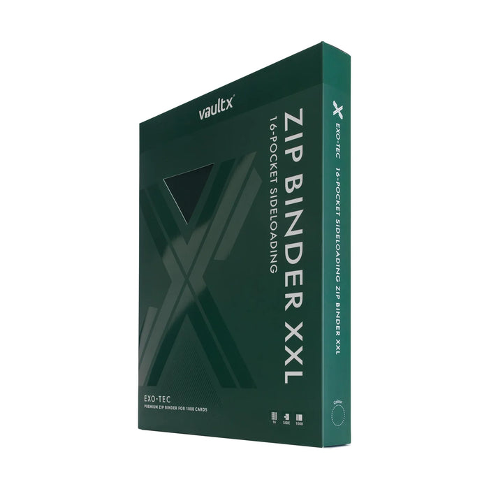Vault X : 16-Pocket Exo-Tec Zip Binder XXL (1088 Cards) - Forest Green