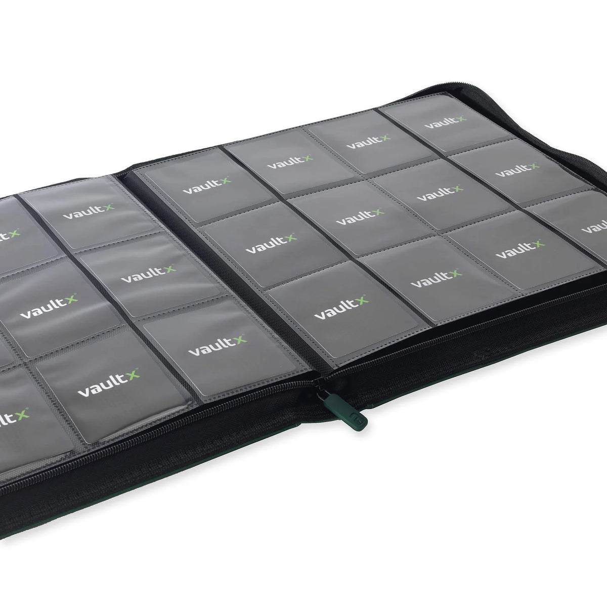 Vault X : 12-Pocket Exo-Tec Zip Binder XL (624 Cards) - Forest Green - Lockett Labs UK