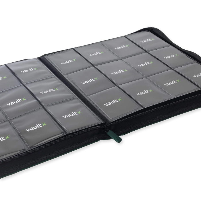 Vault X : 12-Pocket Exo-Tec Zip Binder XL (624 Cards) - Forest Green