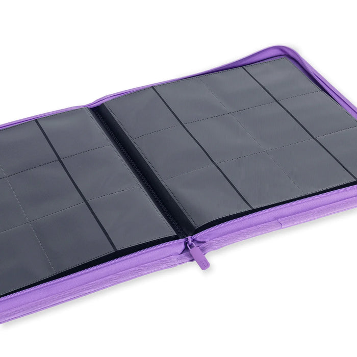 Vault X : 12-Pocket Exo-Tec Zip Binder - Just Purple