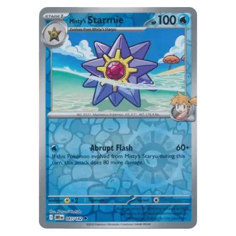 Misty's Starmie : DESTINED RIVALS (Reverse holo) - 047/182