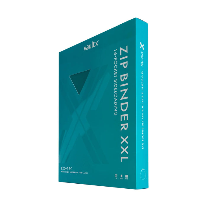 Vault X : 16-Pocket Exo-Tec Zip Binder XXL (1088 Cards) - Ocean Blue