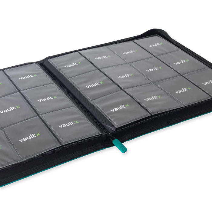 Vault X : 12-Pocket Exo-Tec Zip Binder XL (624 Cards) - Ocean Blue
