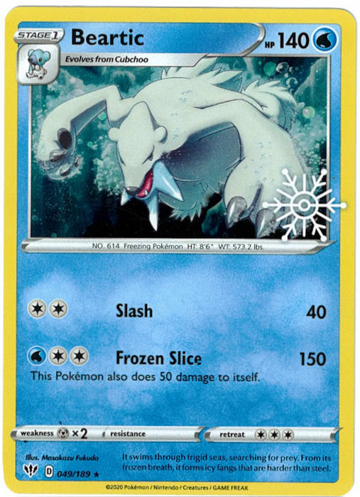 Beartic : PROMO (Holo) (Snowflake Stamp) - 049/189