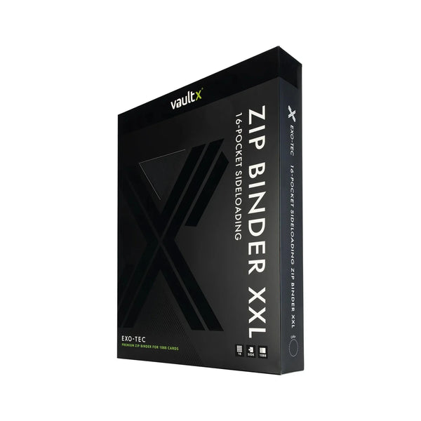 Vault X : 16-Pocket Exo-Tec Zip Binder XXL (1088 Cards) - Signature Black