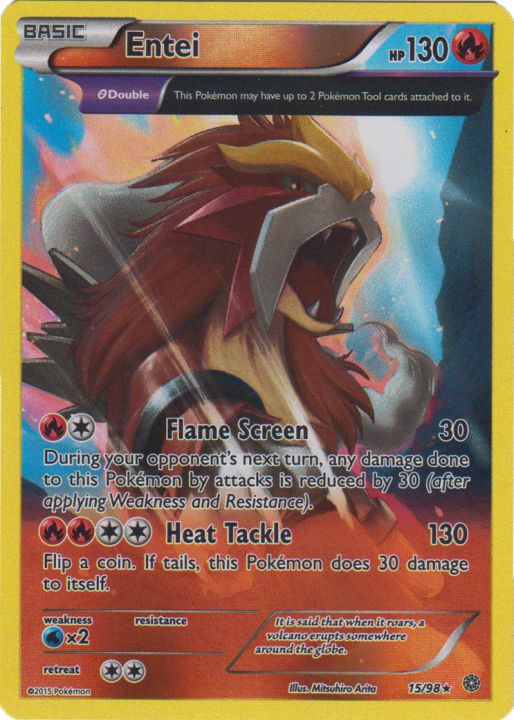 Entei : ANCIENT ORIGINS (Reverse holo) - 15/98 - Lockett Labs UK