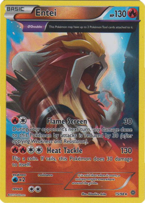 Entei : ANCIENT ORIGINS (Reverse holo) - 15/98 - Lockett Labs UK