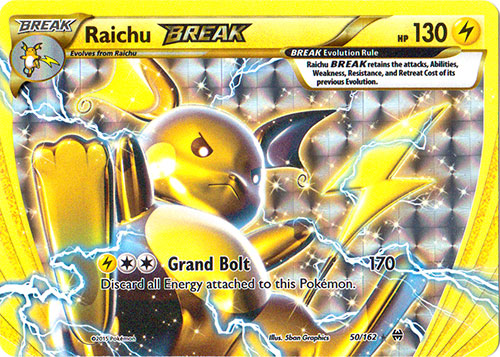 Raichu BREAK : BREAKTHROUGH - 50/162 - Lockett Labs UK