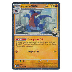 Cynthia's Gabite : LATERNATE PROMO (Holo) - 103/182