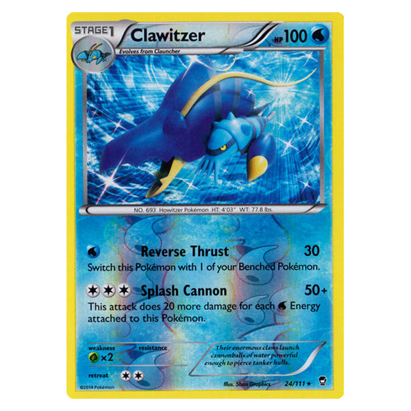 Clawitzer : FURIOUS FISTS (Reverse holo) - 24/111