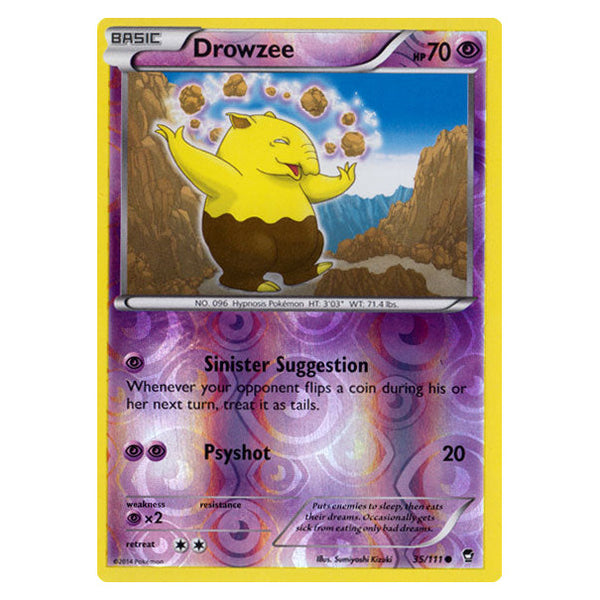 Drowzee : FURIOUS FISTS (Reverse holo) - 35/111