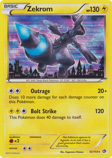 Zekrom : LEGENDARY TREASURES (Holo) - 51/113