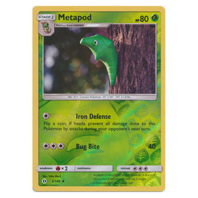 Metapod : SUN & MOON BASE (Reverse holo) - 2/149