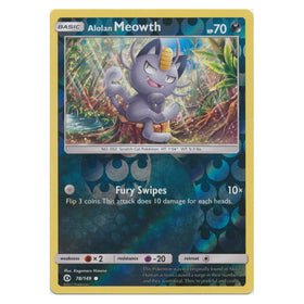 Alolan Meowth : SUN & MOON BASE (Reverse holo) - 78/149