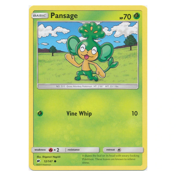Pansage : BURNING SHADOWS - 12/147