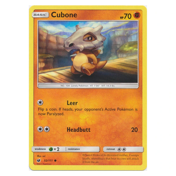 Cubone : CRIMSON INVASION - 52/111