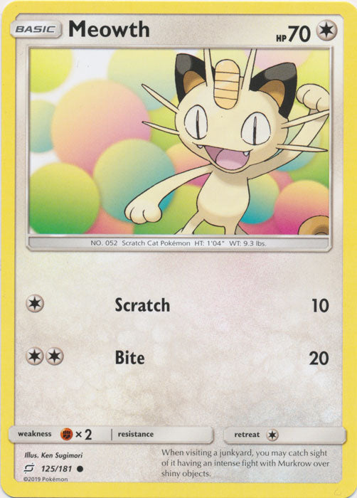 Meowth : TEAM UP - 125/181